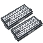 2x filtre compatible avec Miele Complete C3 Brilliant EcoLine Plus aspirateur - filtre à charbon actif hepa noir / blanc - Vhbw