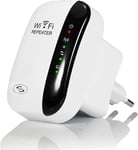 WiFi Répéteur 300Mbps Wireless Mini Repeater sans Fil Adaptateur Amplificateur de Signal Wireless Répétiteur, 2.4GHz Antennes Intégrées Norme,1 Port Ethernet, Protection WPS