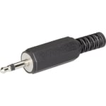 Jack 2.5 mm mâle, droit Bkl Electronic 072117 Nombre de pôles (num): 2 mono noir 1 pc(s) D25696