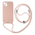 Case for iPhone 13 Mini Lanyard 80 cm – Pink