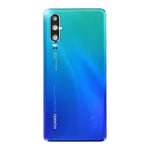 Vitre arrière ( Cache batterie) avec lentille pour huawei P30 Bleu aurora