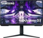 Samsung Odyssey G3 LS24DG302EUXXU 24" 180Hz 1ms FullHD Gaming Monitor - 1920x1080, HDR10, HDMI, Displayport, Freesync, Height Adjust