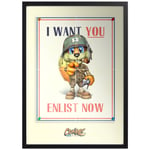 Conker I Want You Giclee Art Print - A2 - Wooden Frame