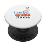 T-shirt humoristique avec inscription « I am Drama Llama » PopSockets PopGrip Interchangeable
