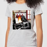 Star Wars Darth Vader Piano Player Women's Christmas T-Shirt - Grey - XL - Gris