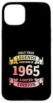 Coque pour iPhone 15 Plus Les légendes sont nées en 1965 Vintage 60e anniversaire