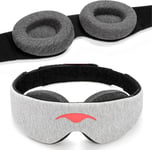 Manta Sleep Mask - 100% Light Blocking Eye Mask, Zero Eye Pressure, Comfortable