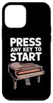 iPhone 12 mini Press Any Key To Start, Piano Player and Keyboard Pianist Case