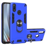 Guran Heavy Duty Armor Shockproof Case for Oppo Realme 3 Pro/Realme Lite Smartphone With 360 degree Rotating Ring Holder Dual Layer with Kickstand Protective Case - Royal Blue
