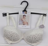 M&S Womens Marks and Spencer Cream Full Cup Bra Size 30 B RRP £18