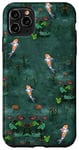 Coque pour iPhone 11 Pro Max Poisson koï japonais vert émeraude majestueux pour jardin aquatique