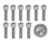 Vis INOX M5x25 mm tête cylindrique BTR Ø 5x25 mm | Vis CHC à 6 pans creux (clé allen) | Acier Inoxydable A2-70 (V2A/304) | ISO 4762 / DIN 912 : LOT DE 5 Pcs -