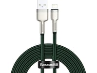 Usb Cable For Lightning Baseus Cafule, 2.4A, 2M (Green)