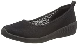 Skechers Women's Arya Mary Jane Flat, Black 01, 5 UK