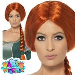 Shrek Fiona Wig Officially Licensed Movie Fancy Dress Costume Ladies Womens