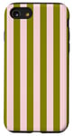 Coque pour iPhone SE (2020) / 7 / 8 Rose Olive Vert Rayé Mignon Girly Esthétique Preppy Stripe