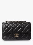 Pre-loved CHANEL 2017 Mini Rectangle Classic Single Flap Bag, Black