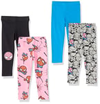 Amazon Essentials Disney | Marvel | Star Wars | Frozen | Princess Legging Fille, Lot de 4, Spider Man Marvel, 10 Ans