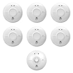 6 x FireAngel SW1-PF-T Mains Optical Smoke Alarms +1 x HW1-PF-T Mains Heat Alarm