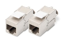 Digitus CAT 6A Keystone Jack, shielded, 2 pcs.