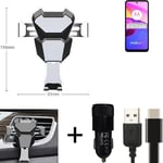 Car holder air vent mount for Motorola Moto E40 cell phone mount