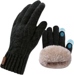 Gants Hiver Homme&Femme,Gant Chauffant Thermique Gant Tactile,Gants tricotés tactiles Chaud pour Sport Course à Pied Ski Velo.[G8]