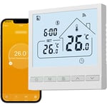 Beok Tuya Thermostat Connecté Thermostat Chaudiere Gaz,Thermostat Programmable Intelligent Compatible avec Alexa et Google Home Commande Vocale et Contrôle à Distance 3A TOL47WIFI