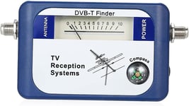 Mètre de signal DVB-T,antenne numérique terrestre DVB-T avec détecteur de signal satellite antenne TV terrestre avec systèmes de réception TV à boussole(Q362)