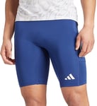 adidas Own The Run Mens Short Tights Blue Running Fitted Sports Training Shorts