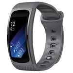 Harmaa Silikonikelloranneke, Joka On Yhteensopiva Samsung Gear Fit2 Sm-R360:N Kanssa