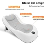 Baby Bath Support Newborn Bathtub With Thermometer Soft Sink Anti Slip Grey◀