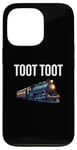 Coque pour iPhone 13 Pro Œuvre d'art amusante en train de Noël Toot Tut Toot