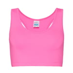 Just Cool Women's Cool Sports Crop Top - Artic White / L