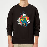 Disney Mickey Mouse Vintage Arrows Sweatshirt - Black - XL