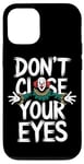 Coque pour iPhone 12/12 Pro Costume de clown terrifiant pour tueur de visage d'horreur