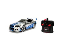 JADA- Voiture RC 2002 Nissan Skyline GT-R The Fast and The Furious Watch, 253206007, Blanc/Bleu