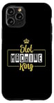 Coque pour iPhone 11 Pro Slot Machine King Mens Papa Grandpa Casino Jeux de hasard