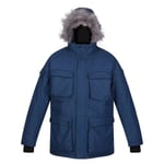 Regatta Mens Aziel Waterproof Parka (Dark Denim) - Blue - Size Small