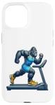 Coque pour iPhone 15 Gorilla Running sur tapis de course Fitness Gym Entraînement