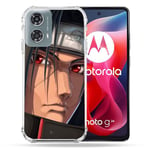 Cokitec Coque Renforcée pour Motorola G24 4G Manga Naruto Itachi Visage