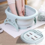 Baignoire de Spa Pliable pour Les Pieds avec 4 Rouleaux de Massage Bassin de Pieds en Plastique épais et Robuste pour Les Pieds trempés, pédicure et Massage des Chevilles