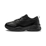 PUMA Women's Cilia Lux Sneakers, Black Black Black 07, 6 UK