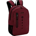 JAKO Champ Rucksack Mottled Black, Mens, Plain Backpack., 1807, Mottled red, Standard Size