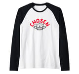 Disney Pixar Toy Story Chosen Cute Alien Retro Chest Logo Raglan Baseball Tee