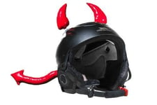 Crazy Ski Helmet Ears | Devil Horns & Tail - The Devils