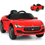 Goplus - 12V Voiture Electrique avec Télécommande pour Enfants, Cabriolet Enfant électrique Démarrage/Frein en Douceur,Sons et Musique avec Volume