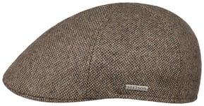 Stetson Men's Texas Fine Herringbone Flat Cap Sand/Black, 54-55/S