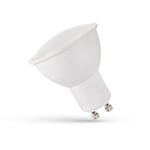 1,5W LED spotlight - Mjölkvit front, 230V, GU10 - Dimbar : Inte dimbar, Kulör : Kall