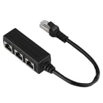 Pont Cable Ethernet,Adaptateur Câble Ethernet Multiprise Ethernet,Répartiteur Adaptateur pour Câble Rallonge Ethernet 1 Mâle à 3 Femelle Port Répartiteur avec Connecteur de Transfert