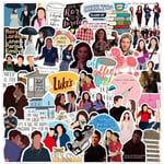 Tarrat 50 Pack Tarrat Hauskat kauppatavarajulisteet Kannettavan tietokoneen tarra USA TV-sarja Gilmore Girls Tarrat (Gilmore Girls)